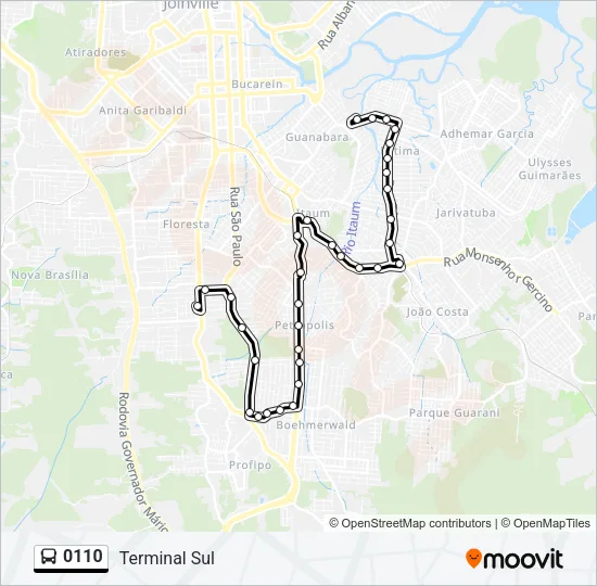 0110 Bus Line Map