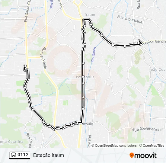 0112 Bus Line Map