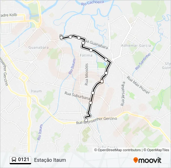 0121 Bus Line Map