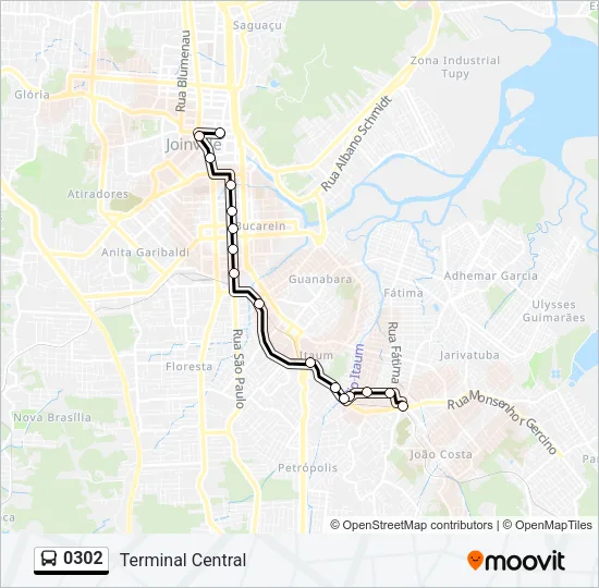 0302 Bus Line Map