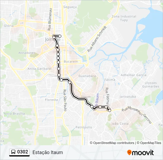 0302 Bus Line Map