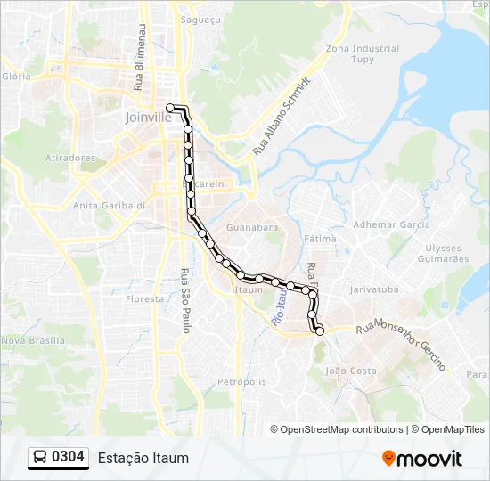 0304 Bus Line Map
