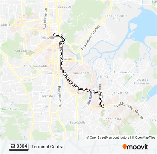 0304 Bus Line Map