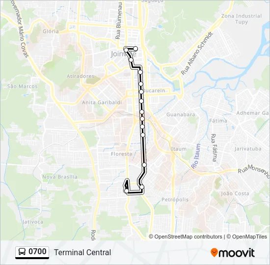 0700 Bus Line Map