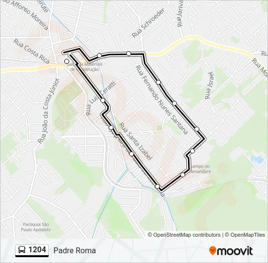 1204 Bus Line Map