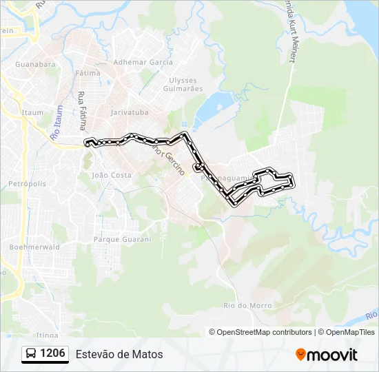1206 Bus Line Map