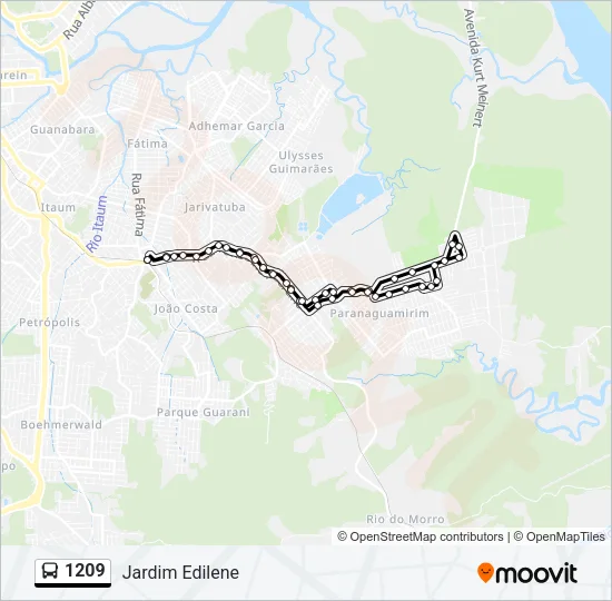1209 Bus Line Map