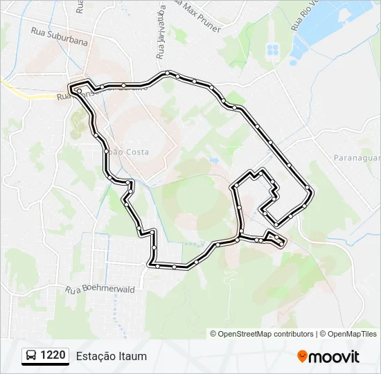1220 Bus Line Map