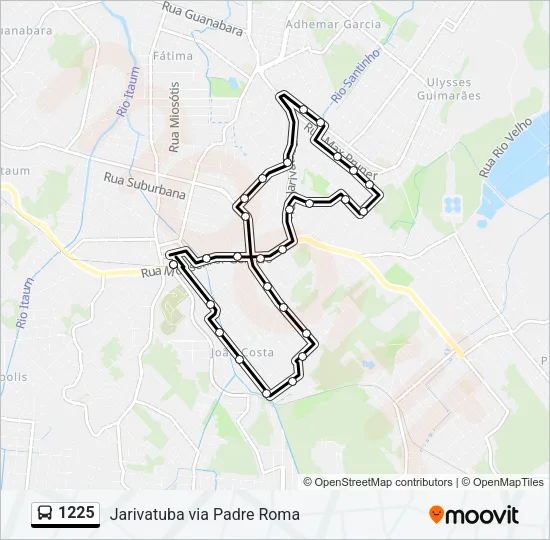 1225 Bus Line Map