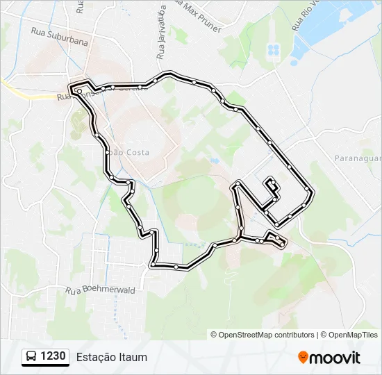 1230 Bus Line Map