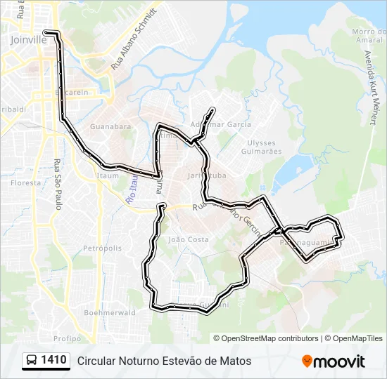 1410 Bus Line Map