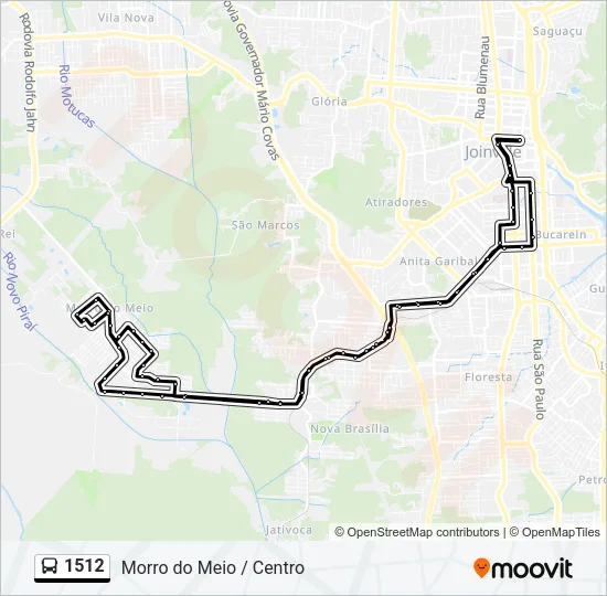 1512 Bus Line Map
