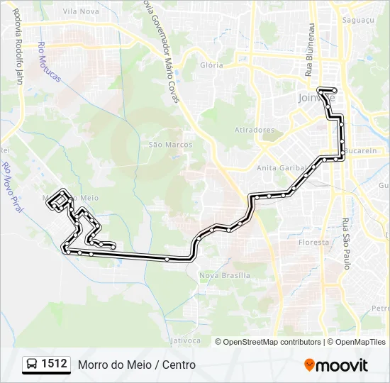 1512 Bus Line Map