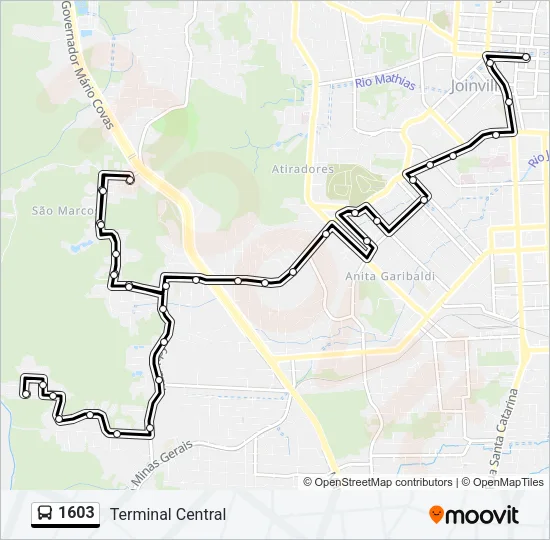 1603 Bus Line Map