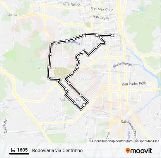 1605 Bus Line Map