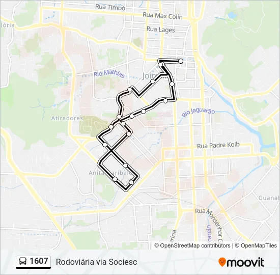 1607 Bus Line Map