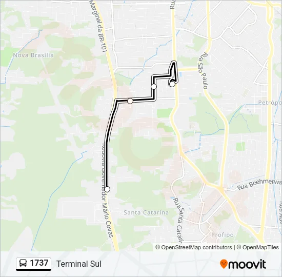 1737 Bus Line Map