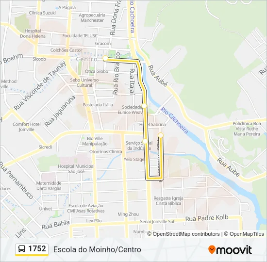 1752 Bus Line Map
