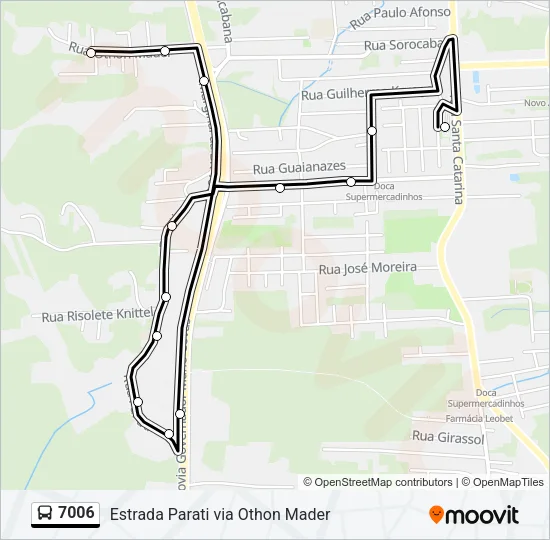 7006 Bus Line Map