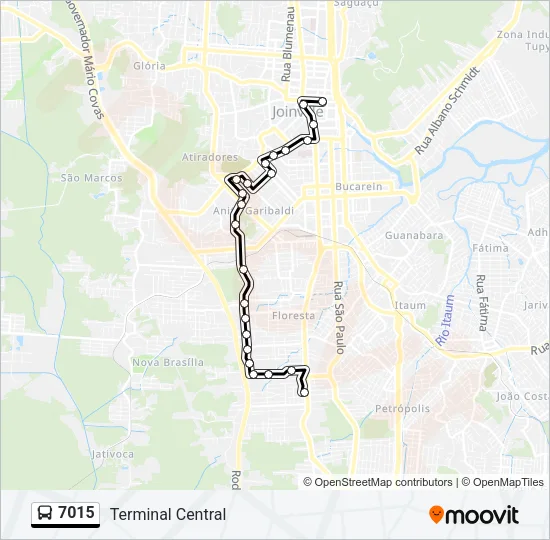 7015 Bus Line Map