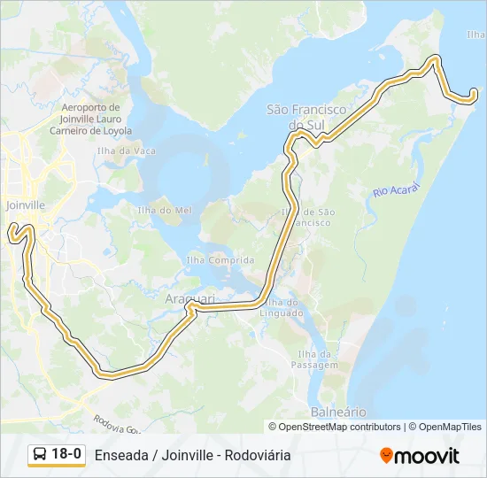 18-0 Bus Line Map