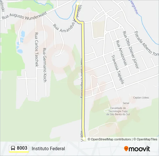 8003 Bus Line Map