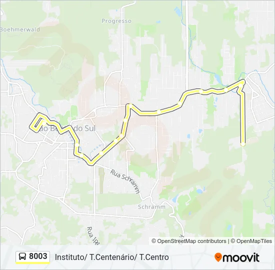 8003 Bus Line Map