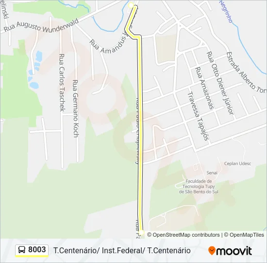 8003 Bus Line Map
