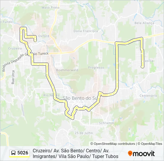 5026 Bus Line Map