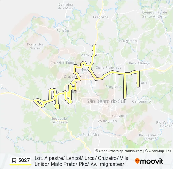 5027 Bus Line Map
