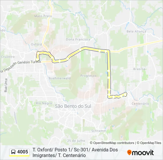 4005 Bus Line Map