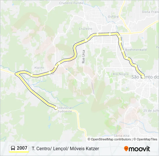 2007 Bus Line Map