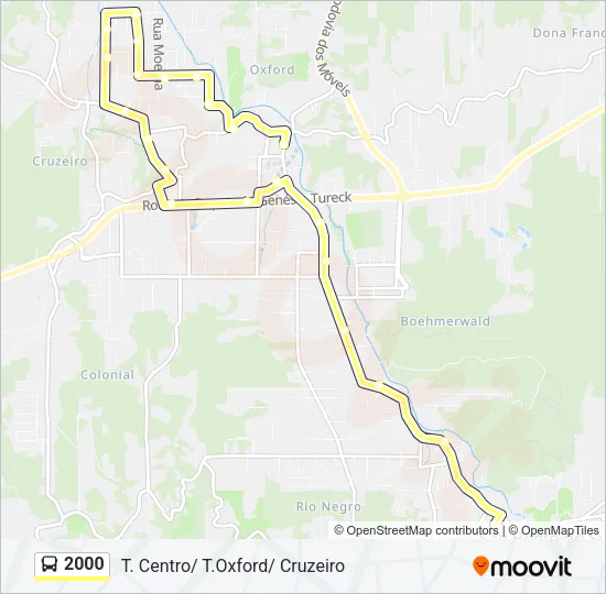 2000 Bus Line Map