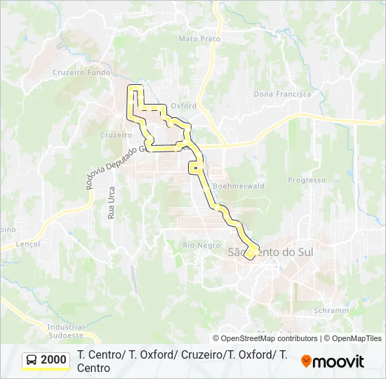 2000 Bus Line Map