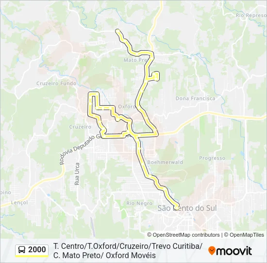 2000 Bus Line Map