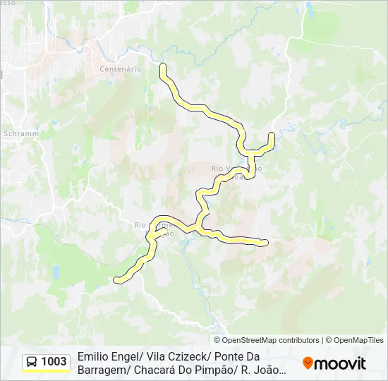 1003 Bus Line Map
