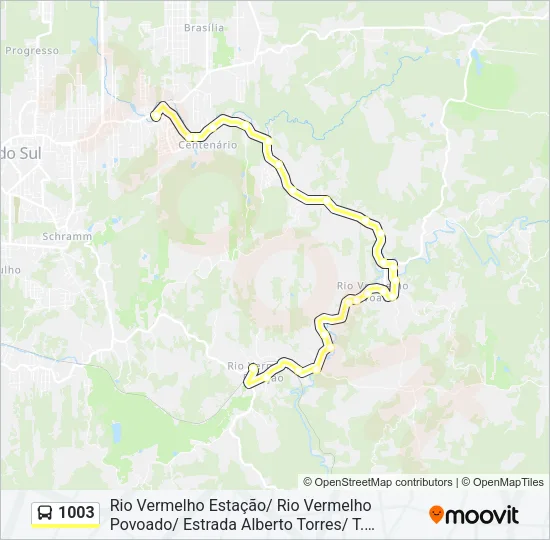 1003 Bus Line Map