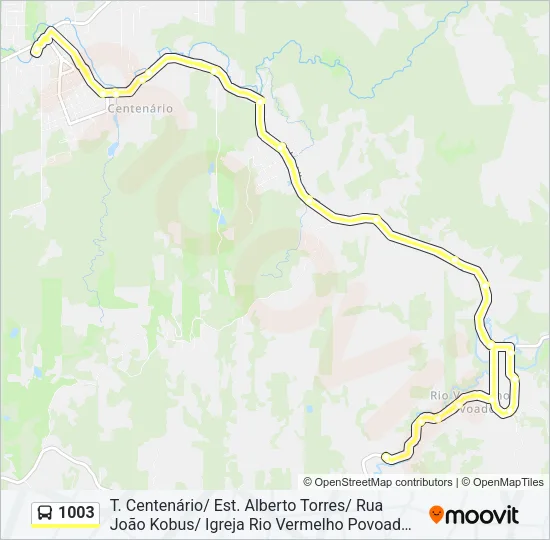 1003 Bus Line Map