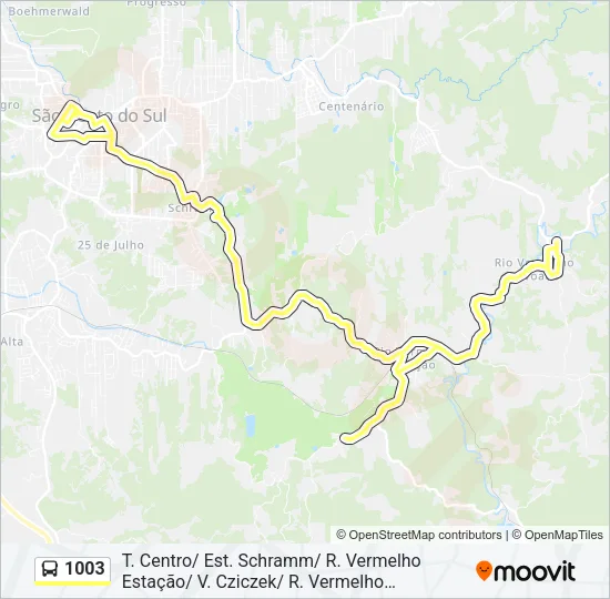 1003 Bus Line Map