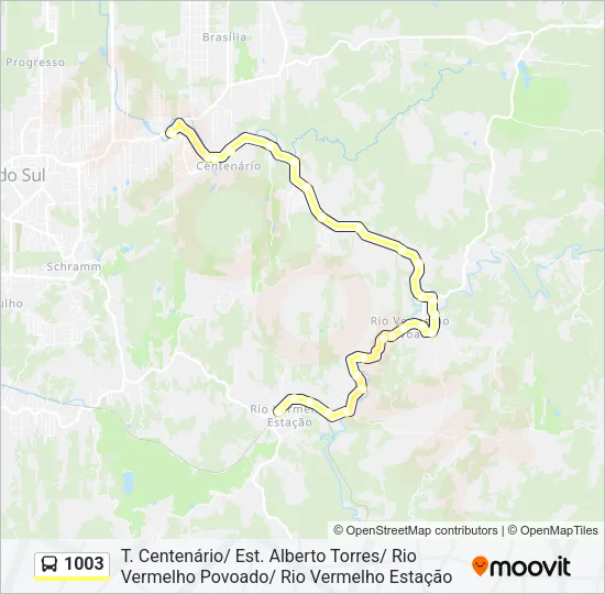 1003 Bus Line Map