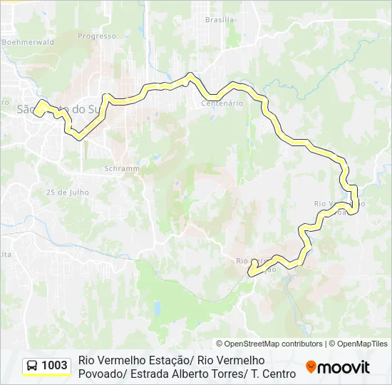 1003 Bus Line Map