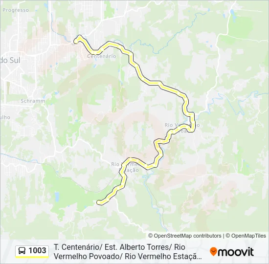 1003 Bus Line Map