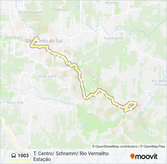 1003 Bus Line Map