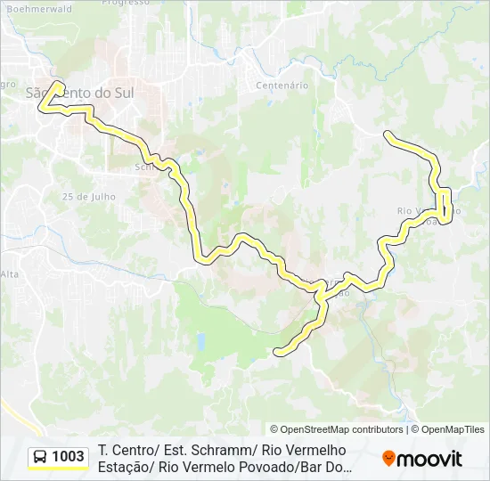1003 Bus Line Map