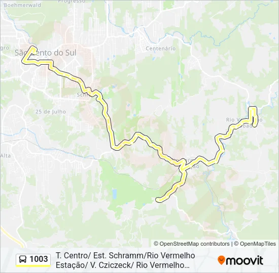 1003 Bus Line Map