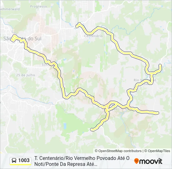 1003 Bus Line Map