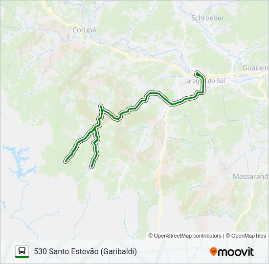 530 SANTO ESTEVÃO (GARIBALDI) Bus Line Map