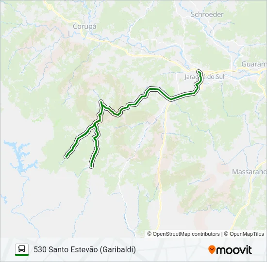 530 SANTO ESTEVÃO (GARIBALDI) Bus Line Map