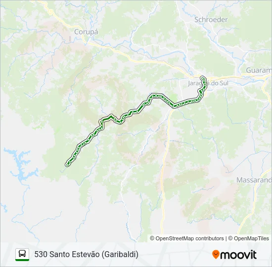 530 SANTO ESTEVÃO (GARIBALDI) Bus Line Map