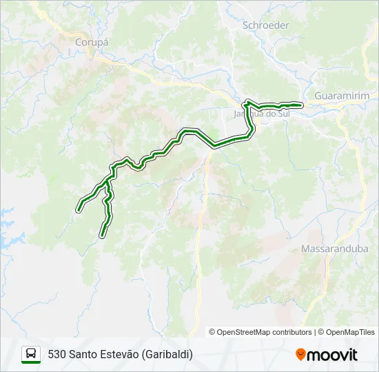 530 SANTO ESTEVÃO (GARIBALDI) Bus Line Map